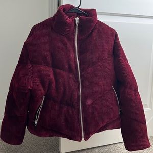 BlankNYC Super thick burgundy jacket